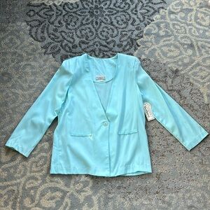 Vintage Charlotte VanHorne Blazer Light Blue 14